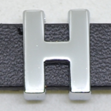 CHROM-Schiebebuchstabe "H" 14mm